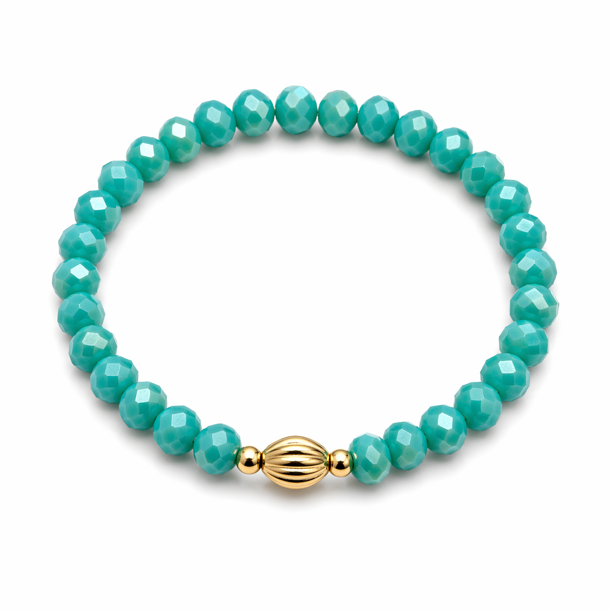 Armband Mint mit goldenen Details