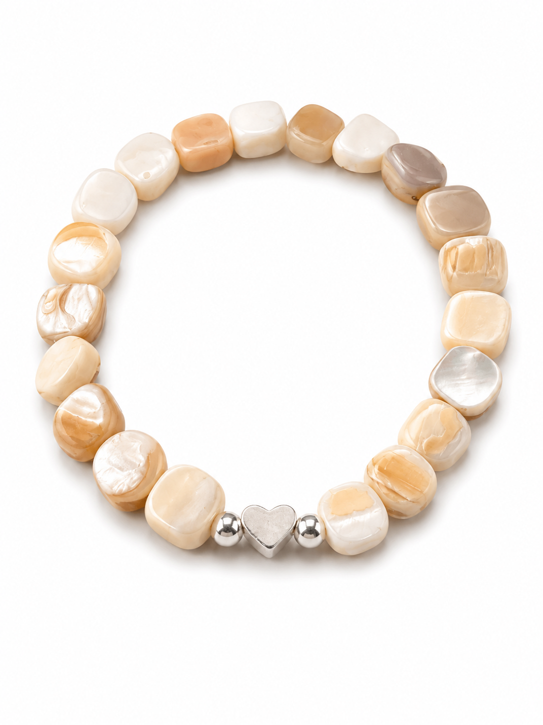 Armband Muschelperlen Herz