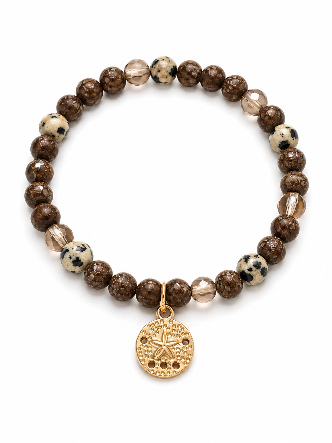 Armband braun mit Seestern