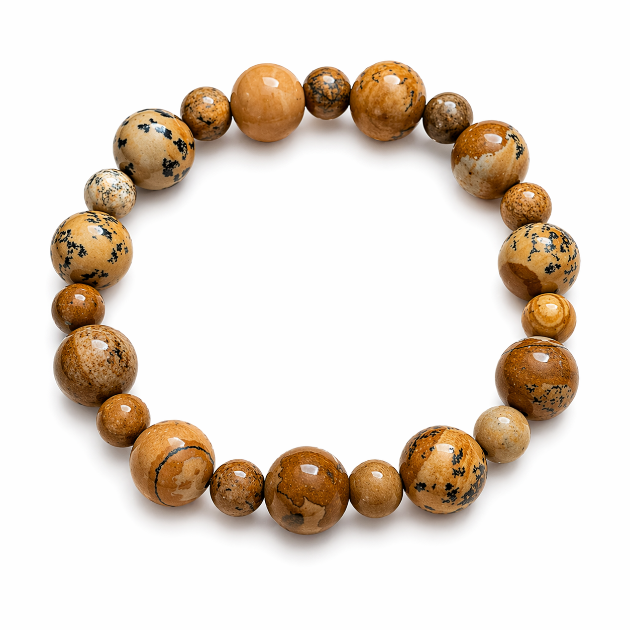 Armband braun Natursteine