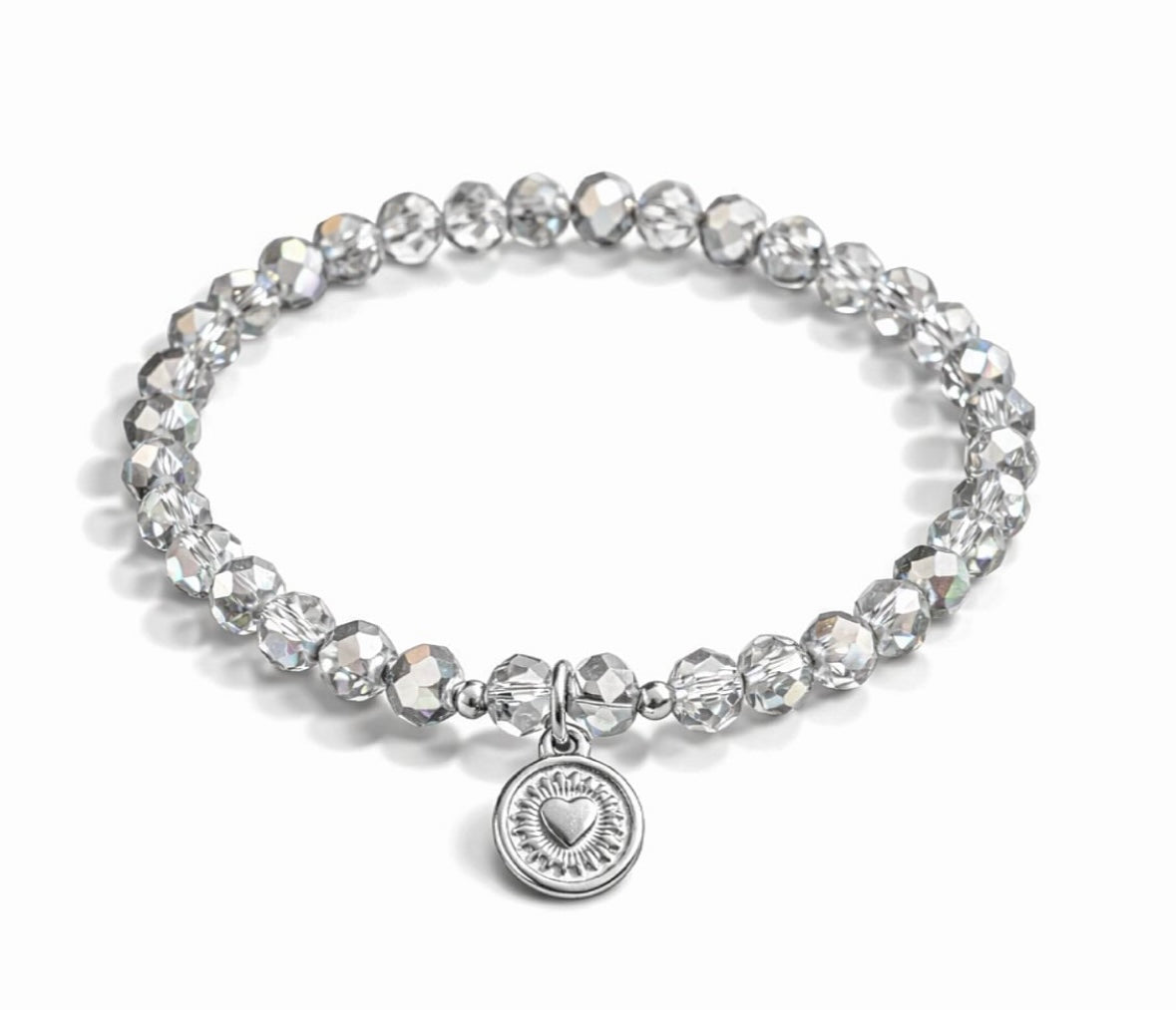 Armband silber mit Herzanhänger