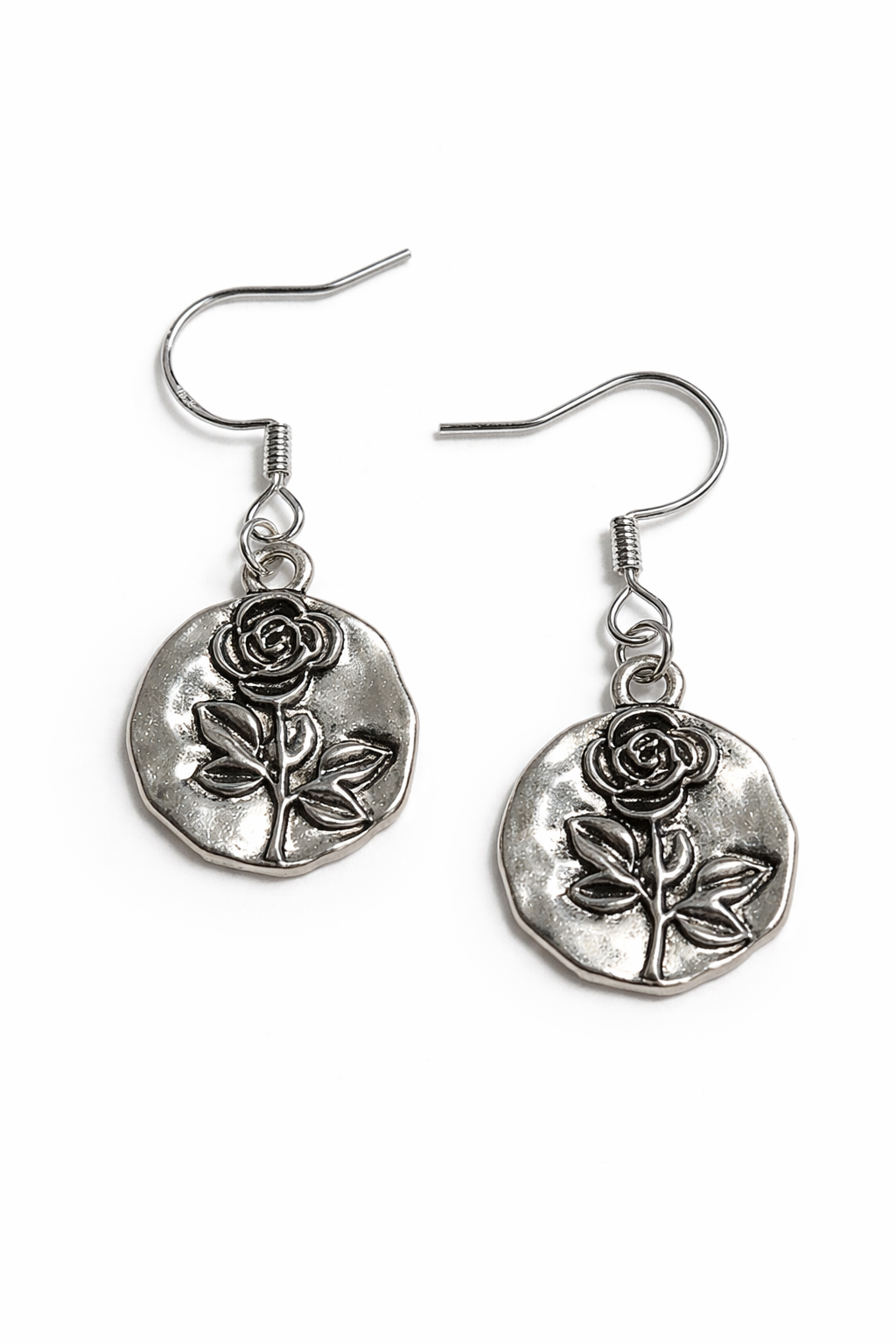 Ohrringe Rose mit 925er Silberhaken