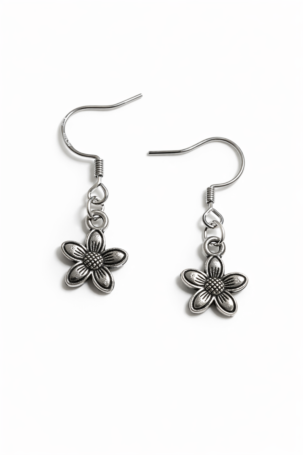 Ohrringe Blume mit 925er Silberhaken