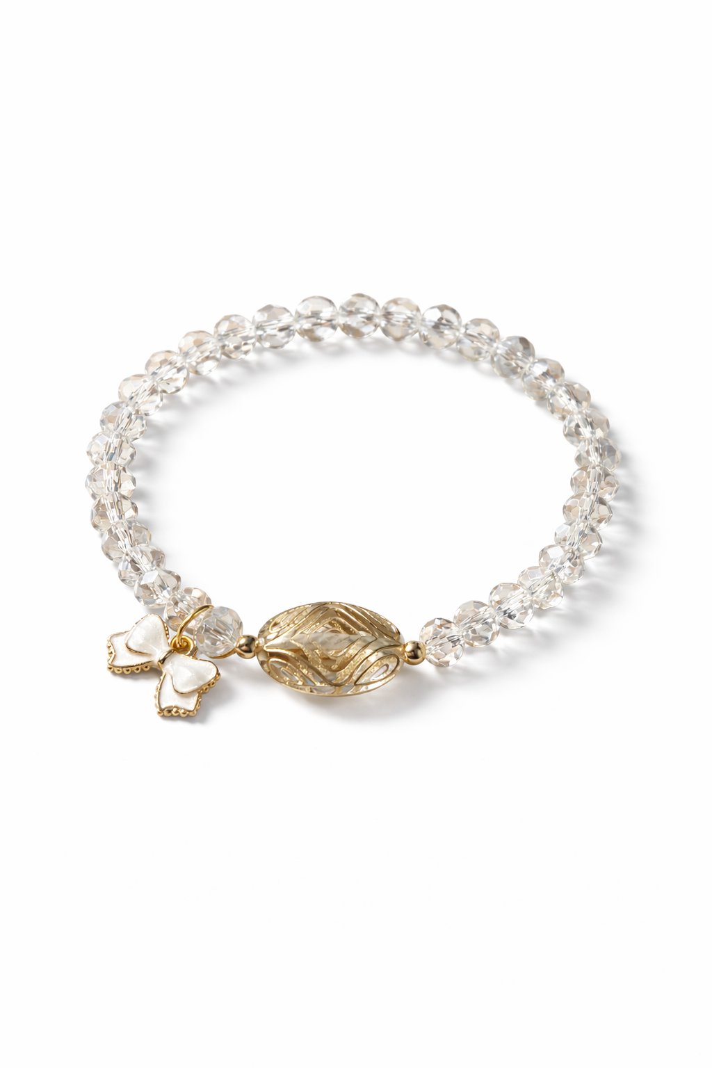 Armband mit goldenen Details und Schleife