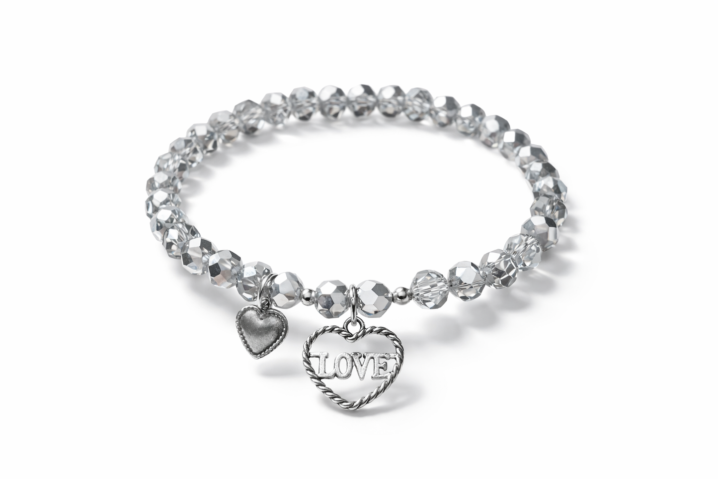 Armband in silberfarben mit Herz