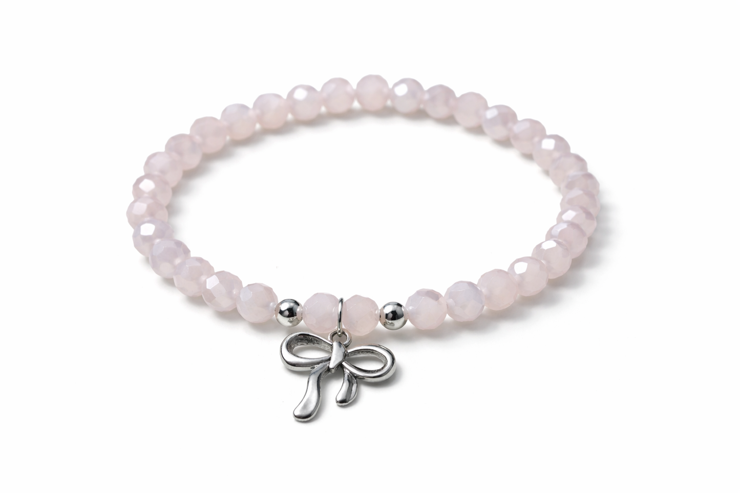 Pink bracelet with bow