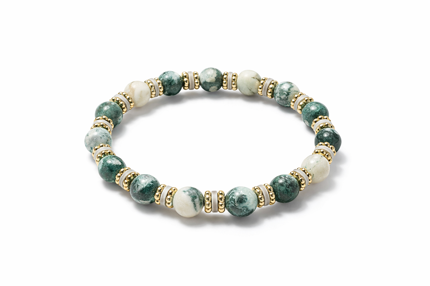 Green marble bracelet