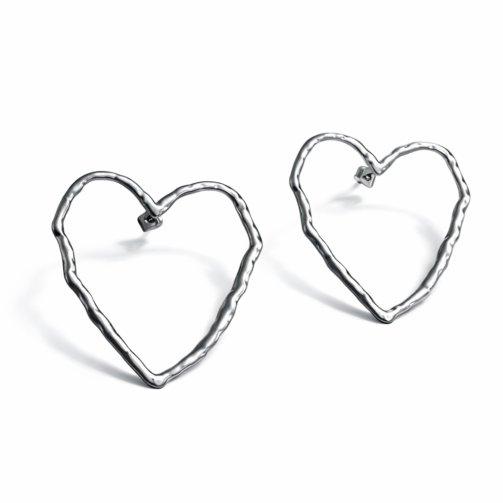 Ohrringe Herz Stainless Steel