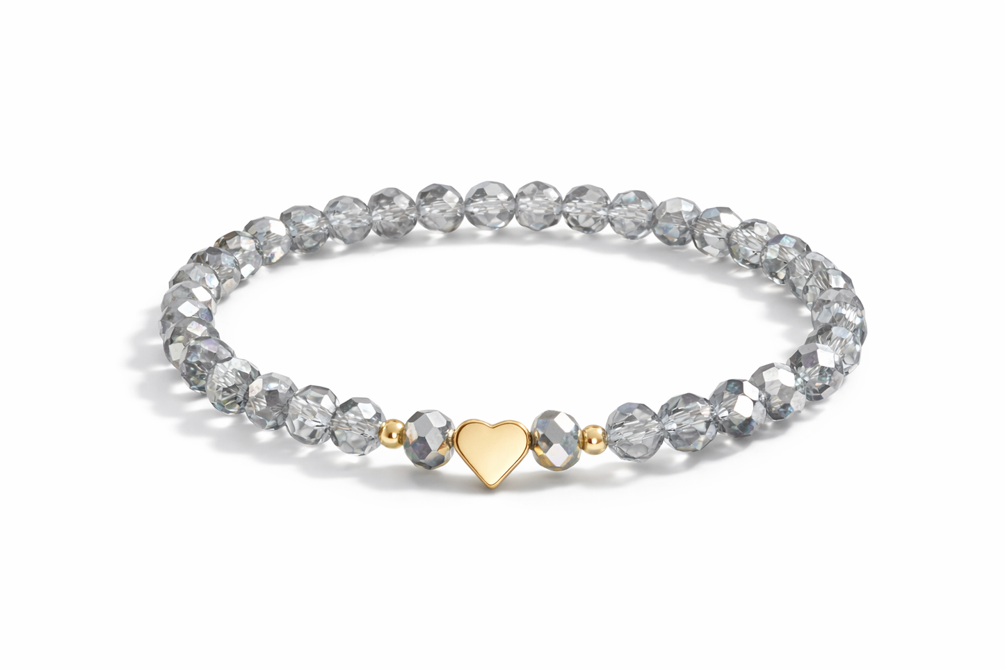 Armband silber/ gold mit Herz