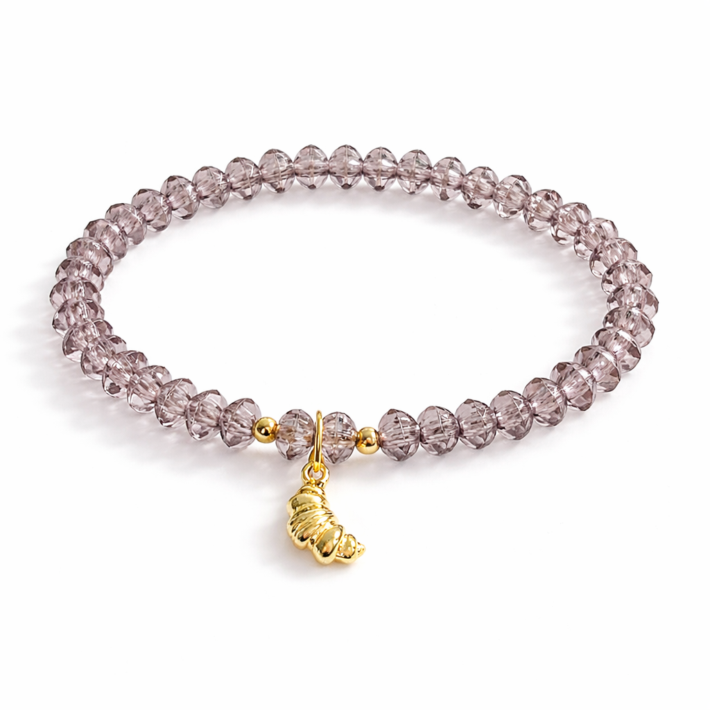 Bracelet with croissant charm