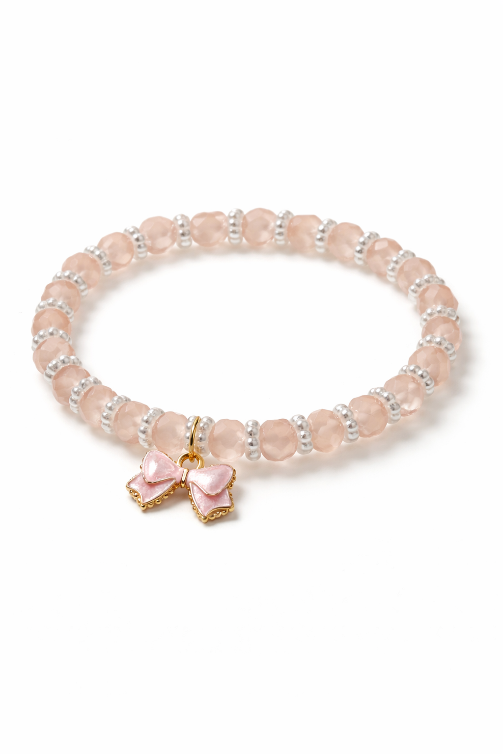 Armband rosa mit Schleife