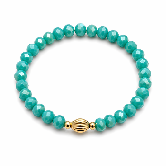 Armband Mint mit goldenen Details