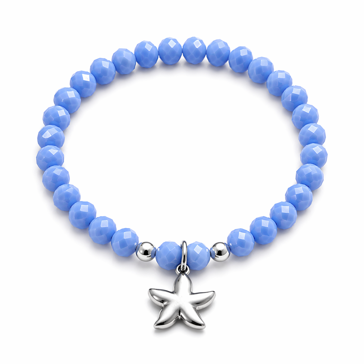 Armband blau Seestern