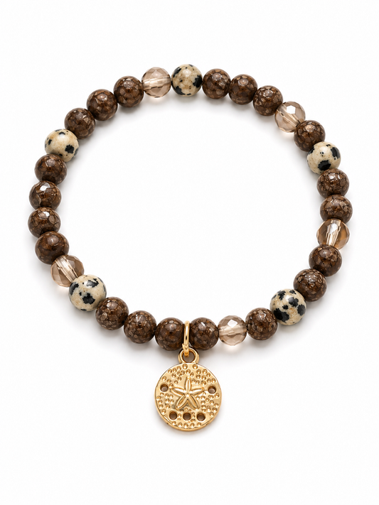 Armband braun mit Seestern