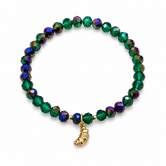 Armband grün Croissant
