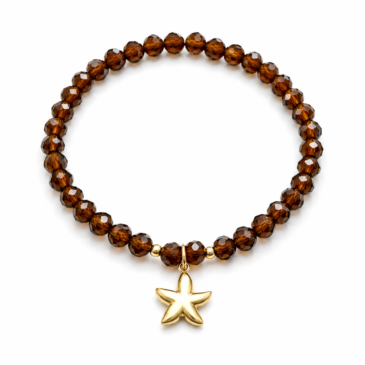 Armband braun Seestern
