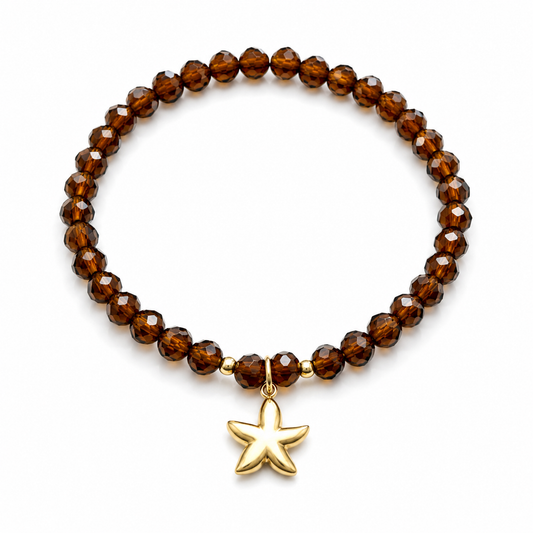 Armband braun Seestern