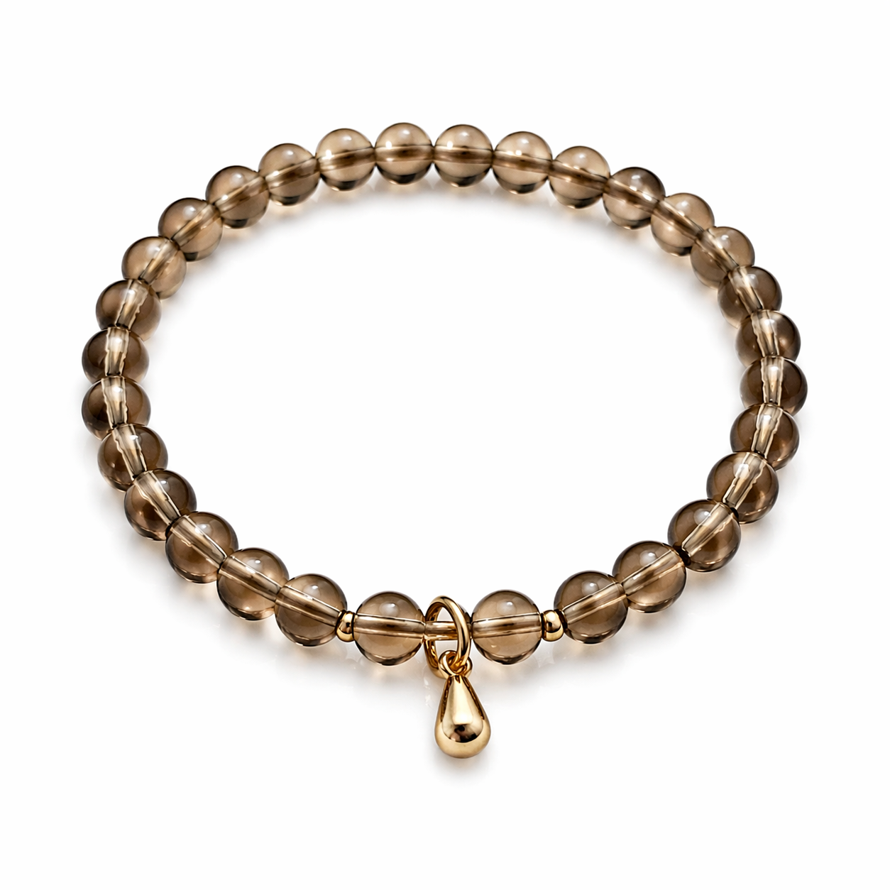 Armband braun mit goldenen Details