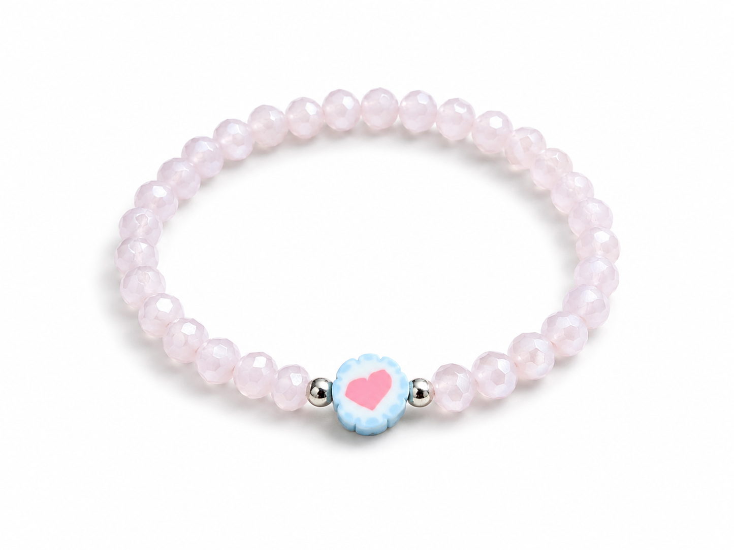 Armband rosa Herz