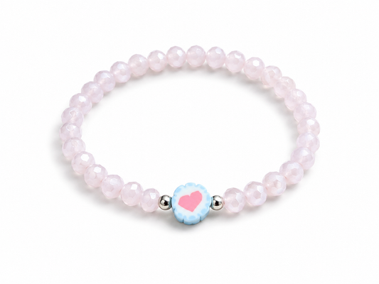 Armband rosa Herz