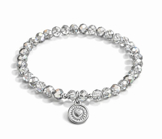 Armband silber mit Herzanhänger