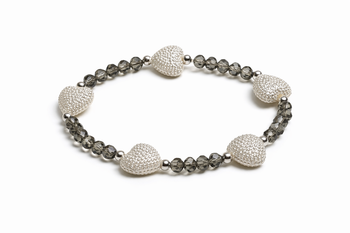 Armband mit Herzperlen 