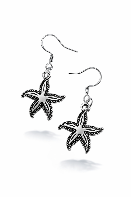Ohrringe Seesterne mit 925er Silberhaken