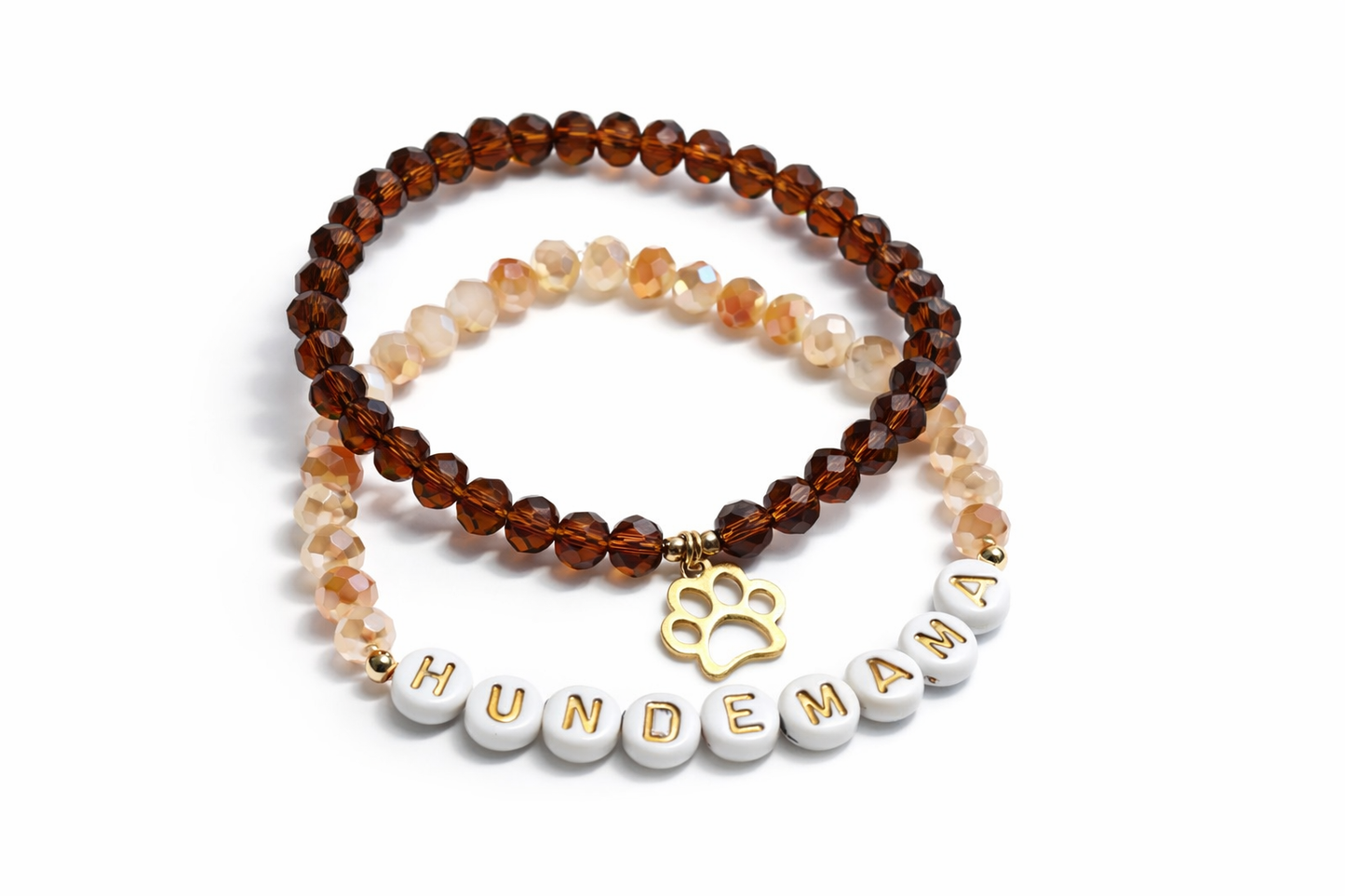 Armband Set Hundemama und Pfotenanhänger