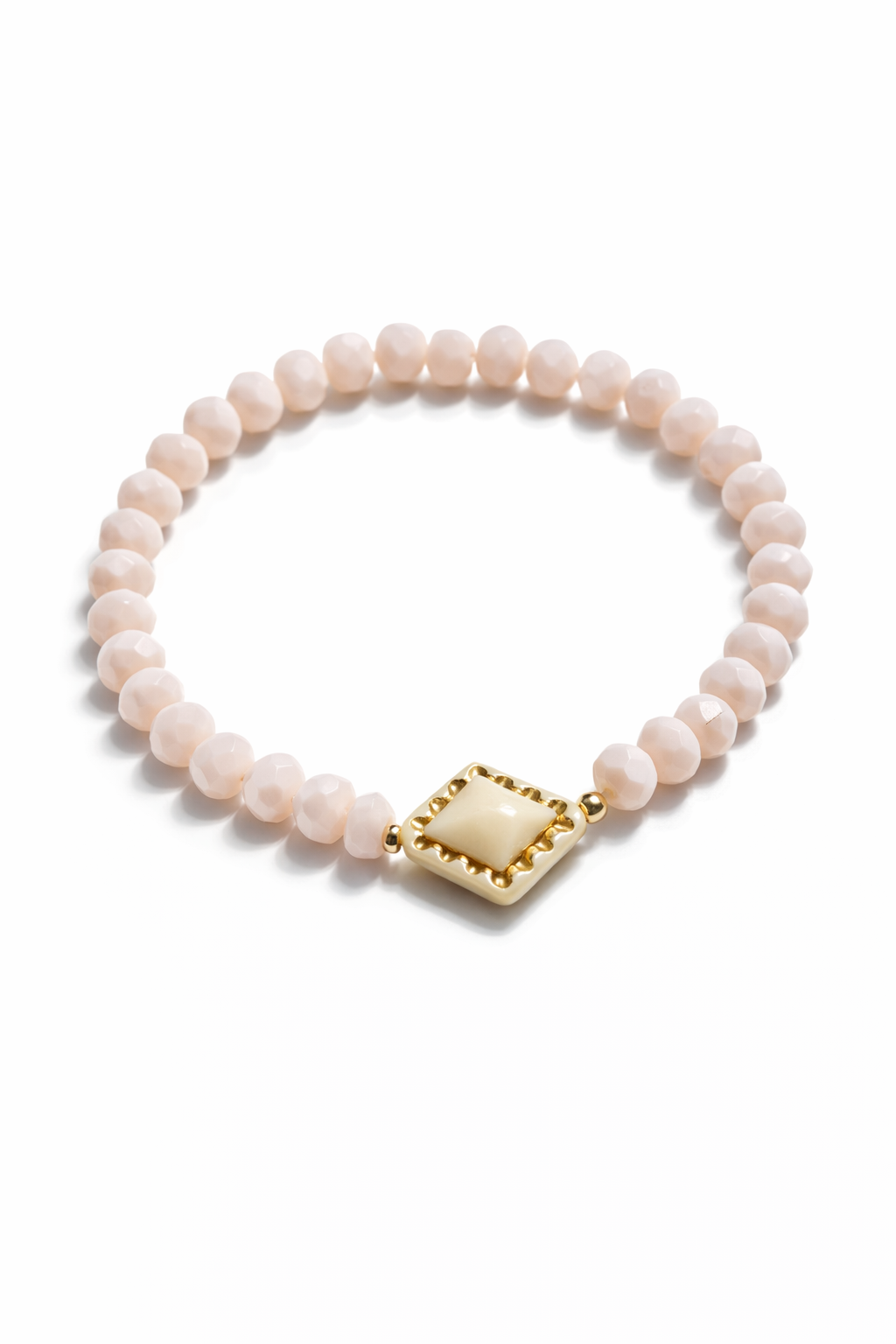 Bracelet cream tone with gold details