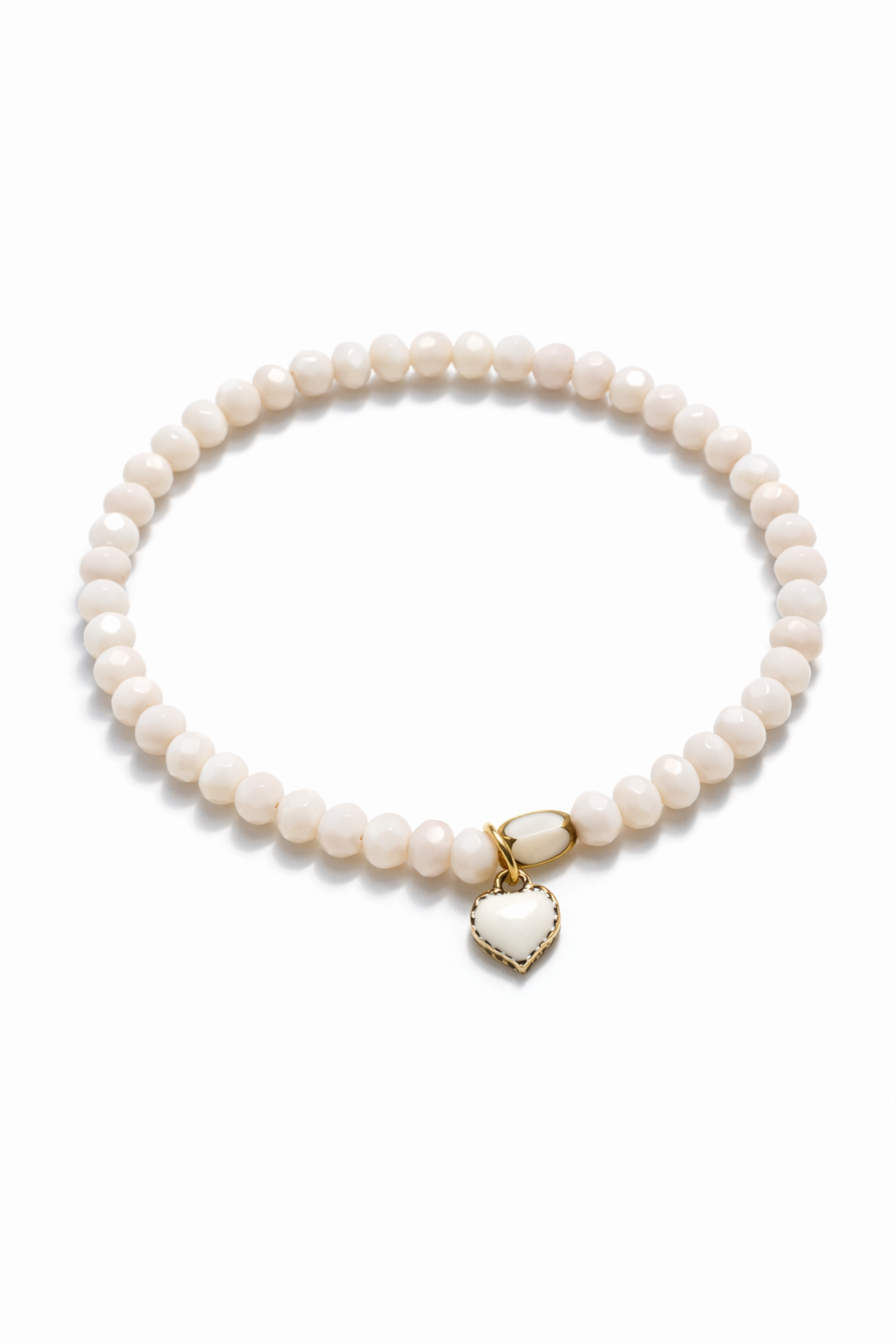 Armband rosé mit Herzanhänger