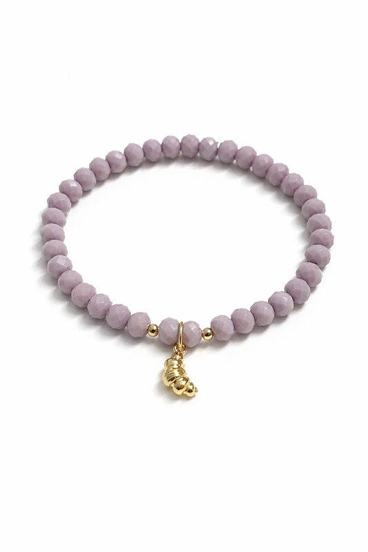 Armband mit Croissant und goldenen Details