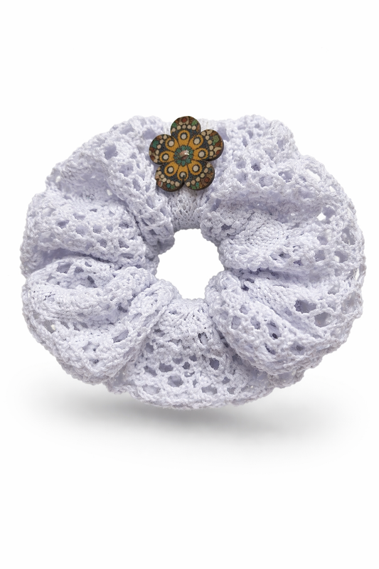 Scrunchie Handmade from lace 100% cotton