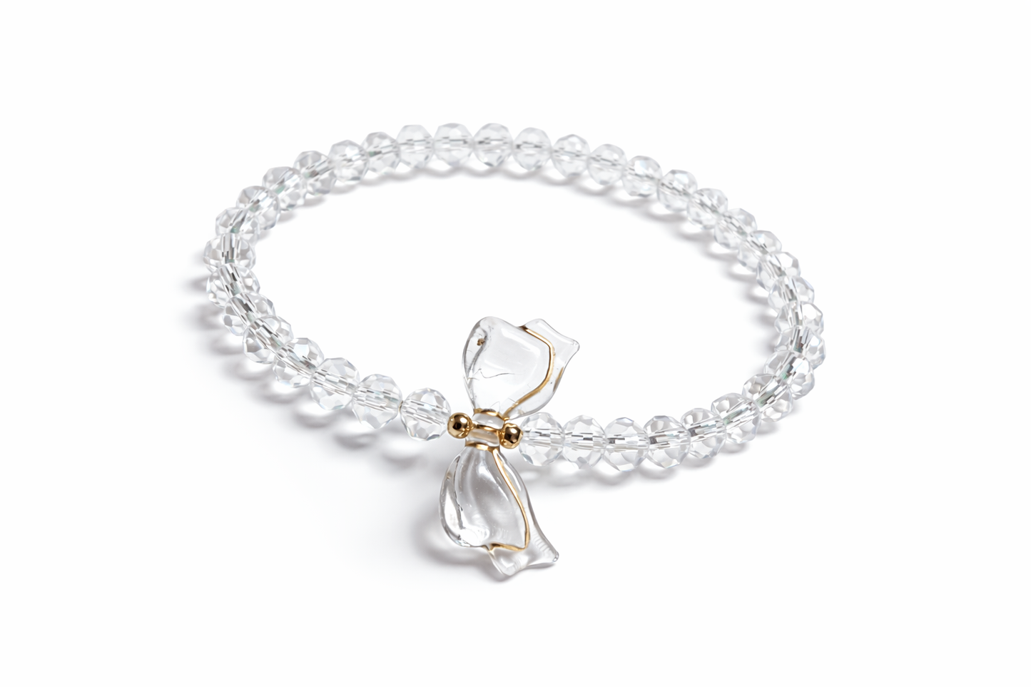Armband mit Schleife und goldenen Details