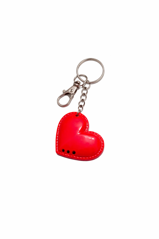Red heart keychain