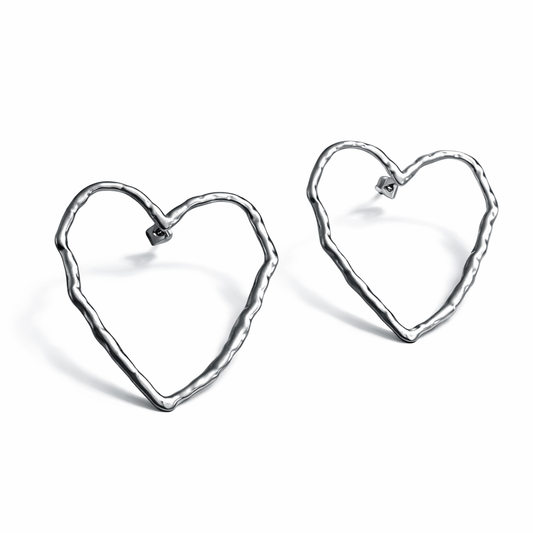 Ohrringe Herz Stainless Steel