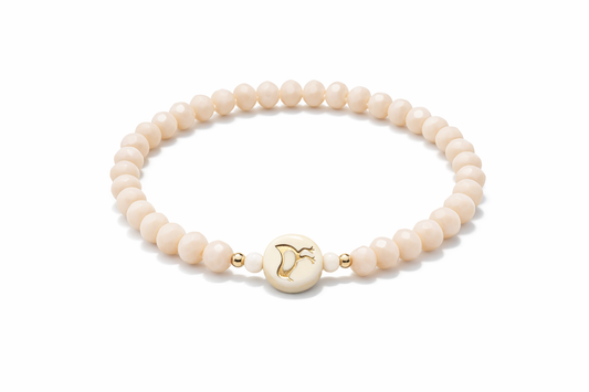 Armband Cremetöne Vogel Motiv